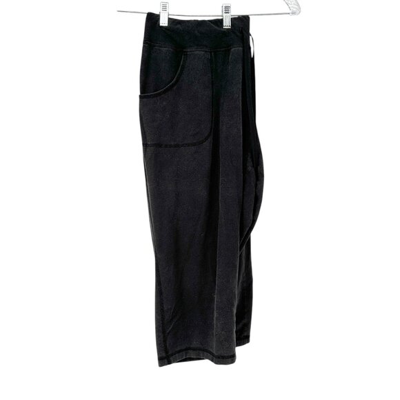 Athletic Works Lounge Pants Womens XXXL 22 Black Terry Pockets Drawstring - Picture 1 of 9